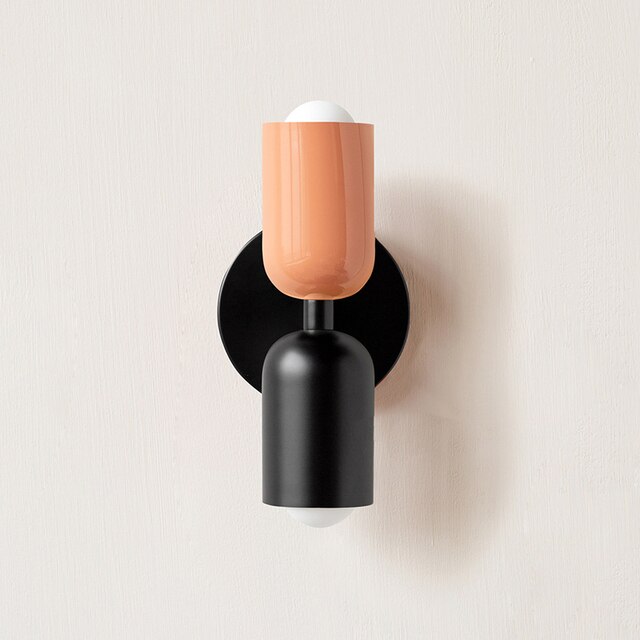 Cream Double LED Wall Lamp - Adjustable Sconce