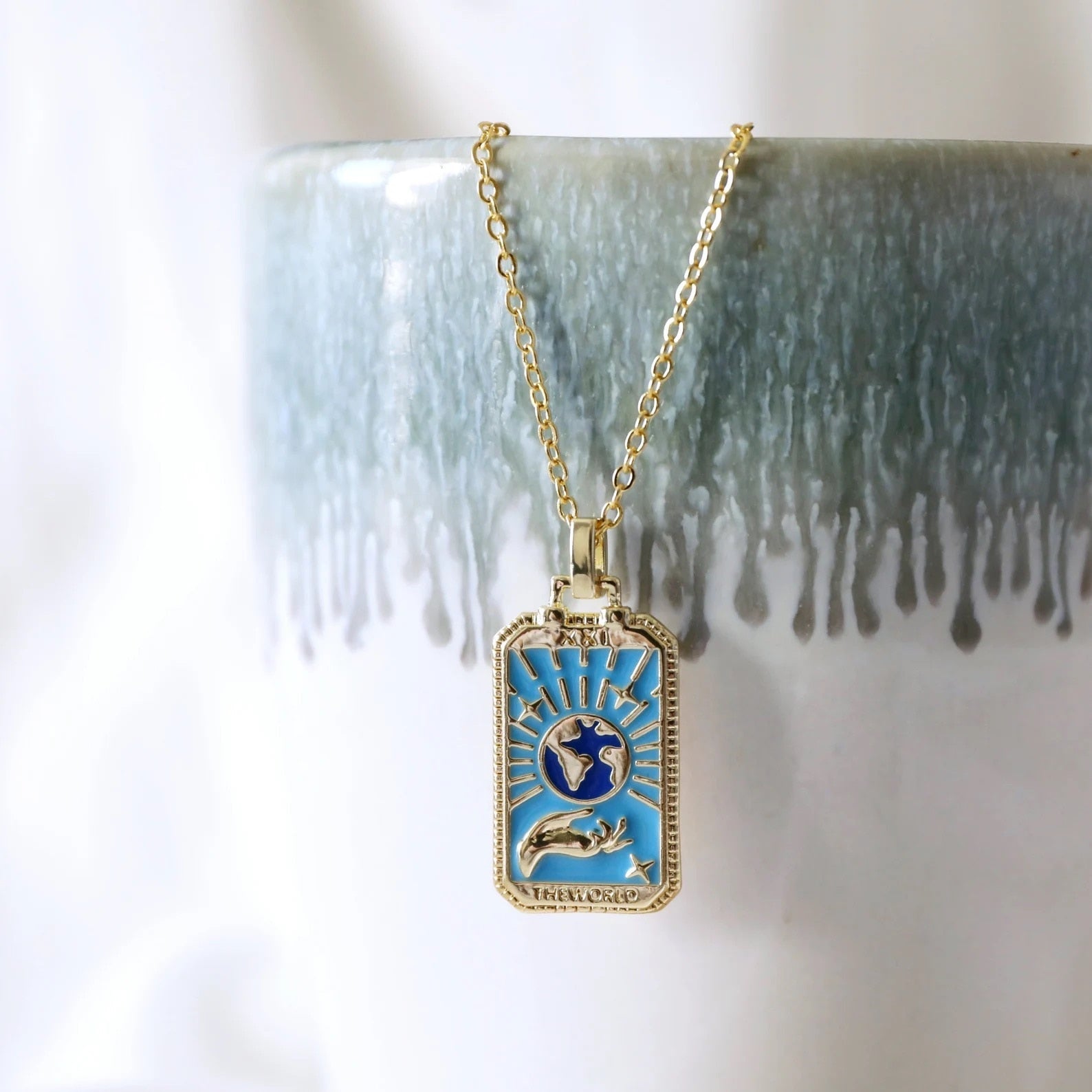 Tarot Card - Stainless Steel Pendant Necklace