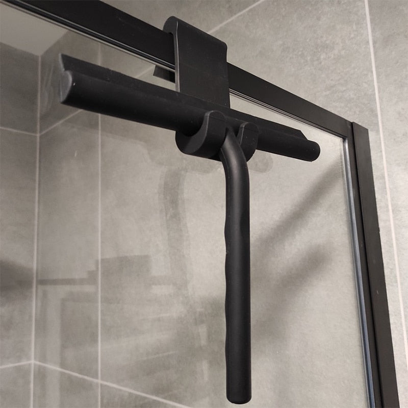 ShowerEase Squeegee - Sleek Black Shower Wiper for Streak-Free Glass