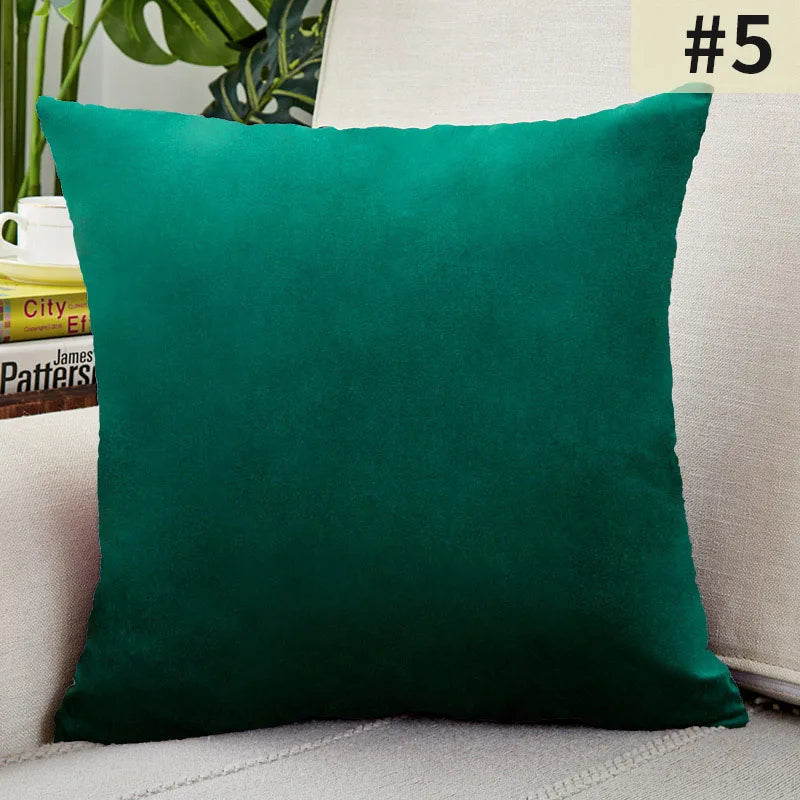 Velvet Elegance Cushion Cover - Luxe Solid Velvet