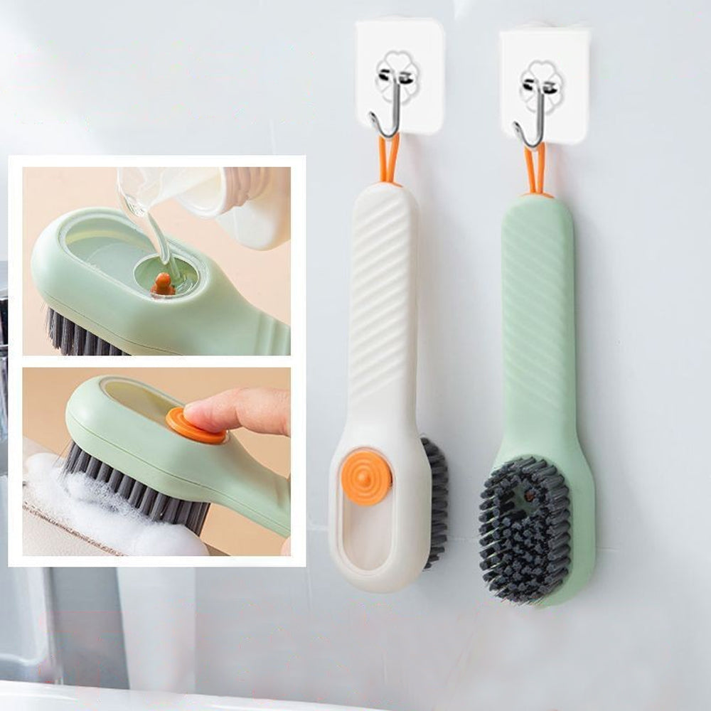 ShoeShine Pro - Shoe Cleaning Brush with Built-in Soap Dispenser