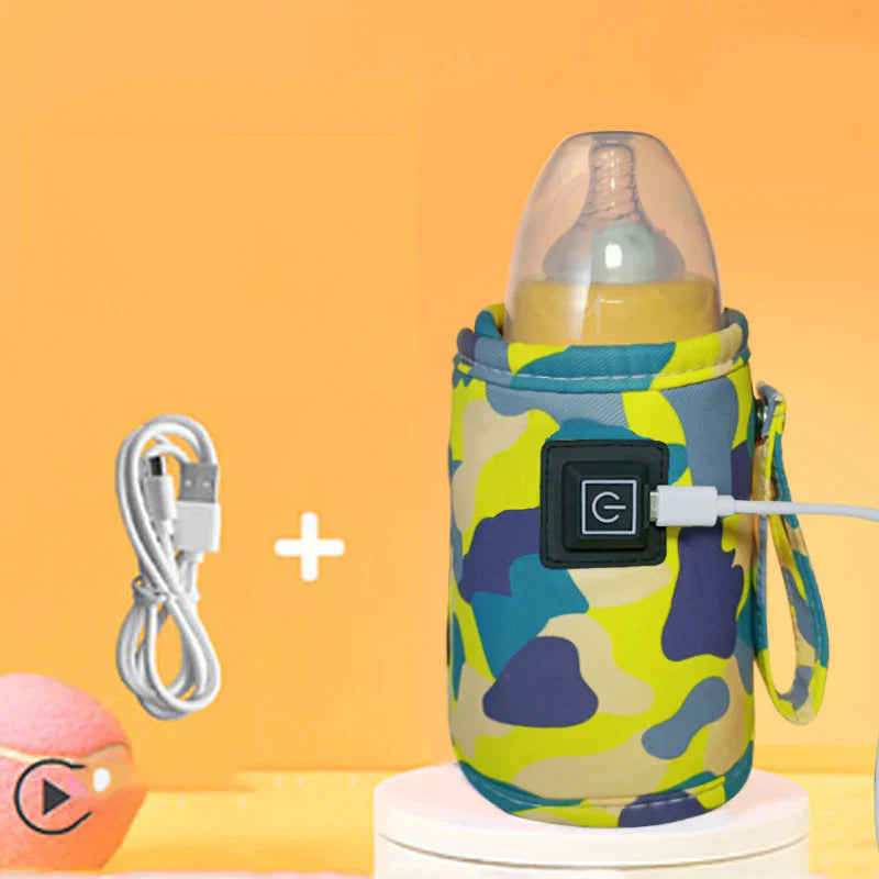 Portable USB Bottle Warmer - Travel Baby Milk Heater