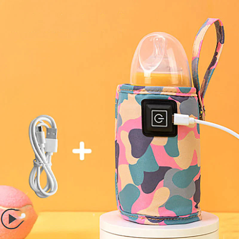 Portable USB Bottle Warmer - Travel Baby Milk Heater