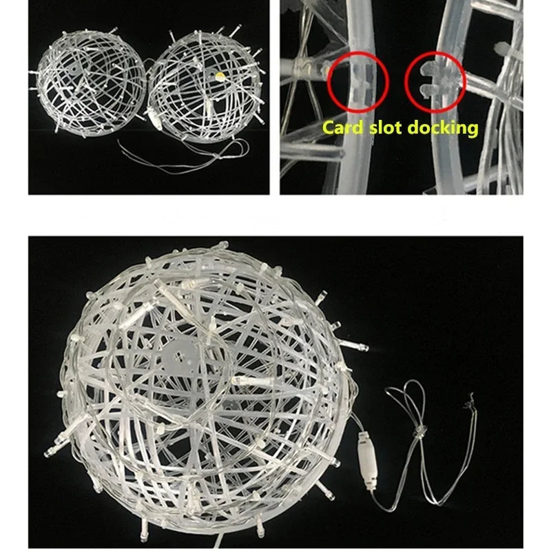 Sphere - Rattan String Lights for Elegant Party Decor