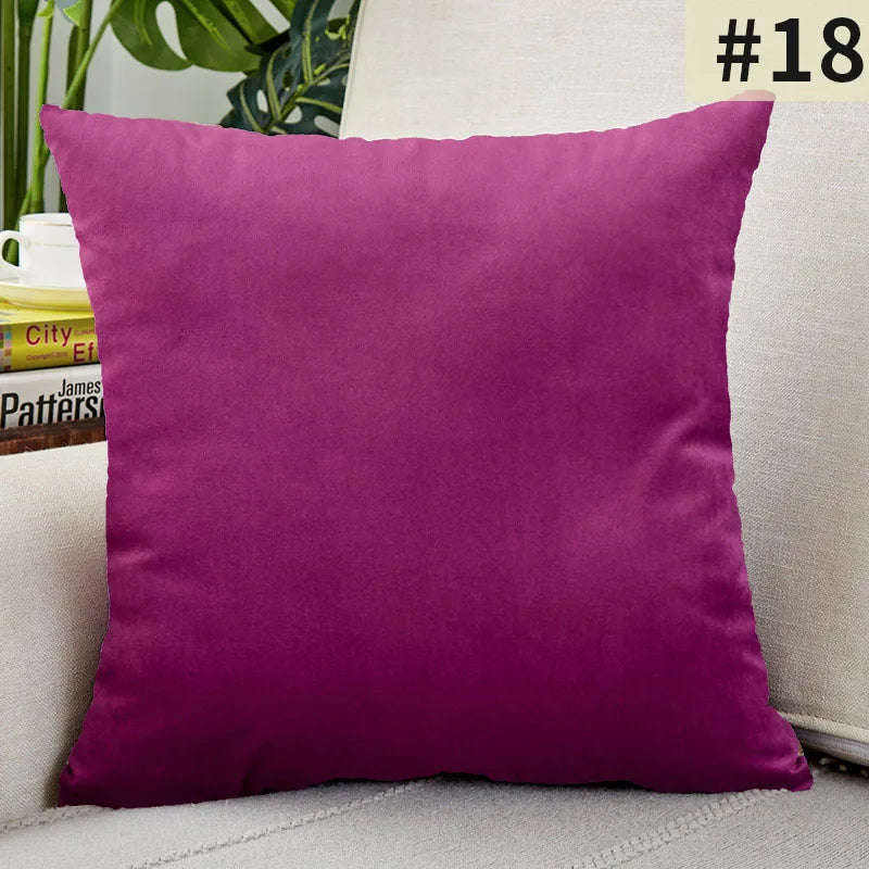 Velvet Elegance Cushion Cover - Luxe Solid Velvet