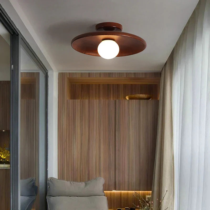 Woodland Ceiling Lamp - Warm LED Wooden Pendant