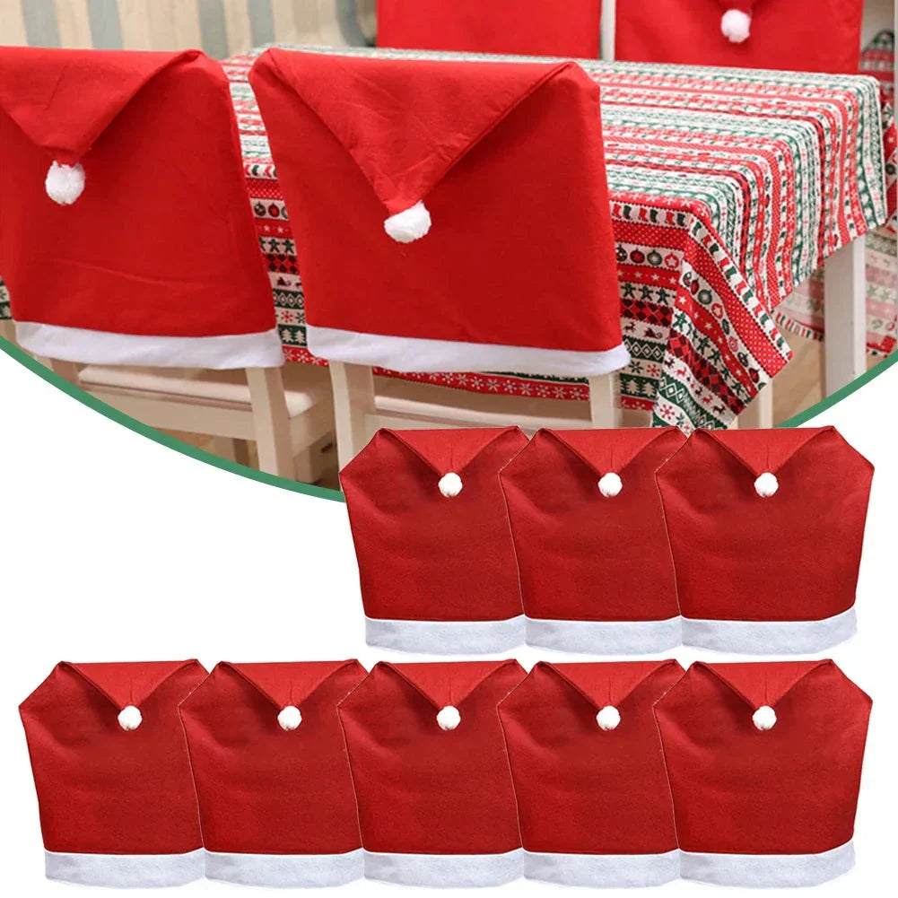 ChristmasCover Chair Covers - Festive Santa Hat Covers