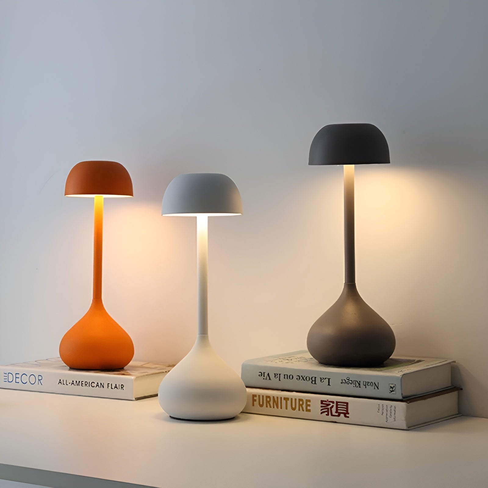 Wireless Mushroom Lamp - Dimmable LED Table Light
