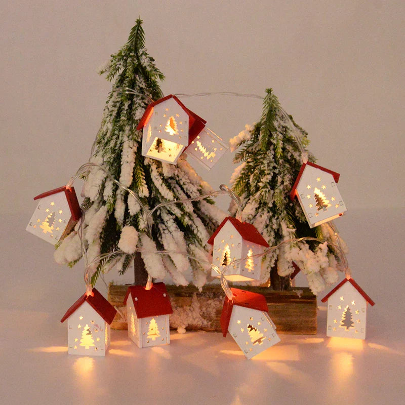 Wooden LED House - Magical Christmas Light Decoration