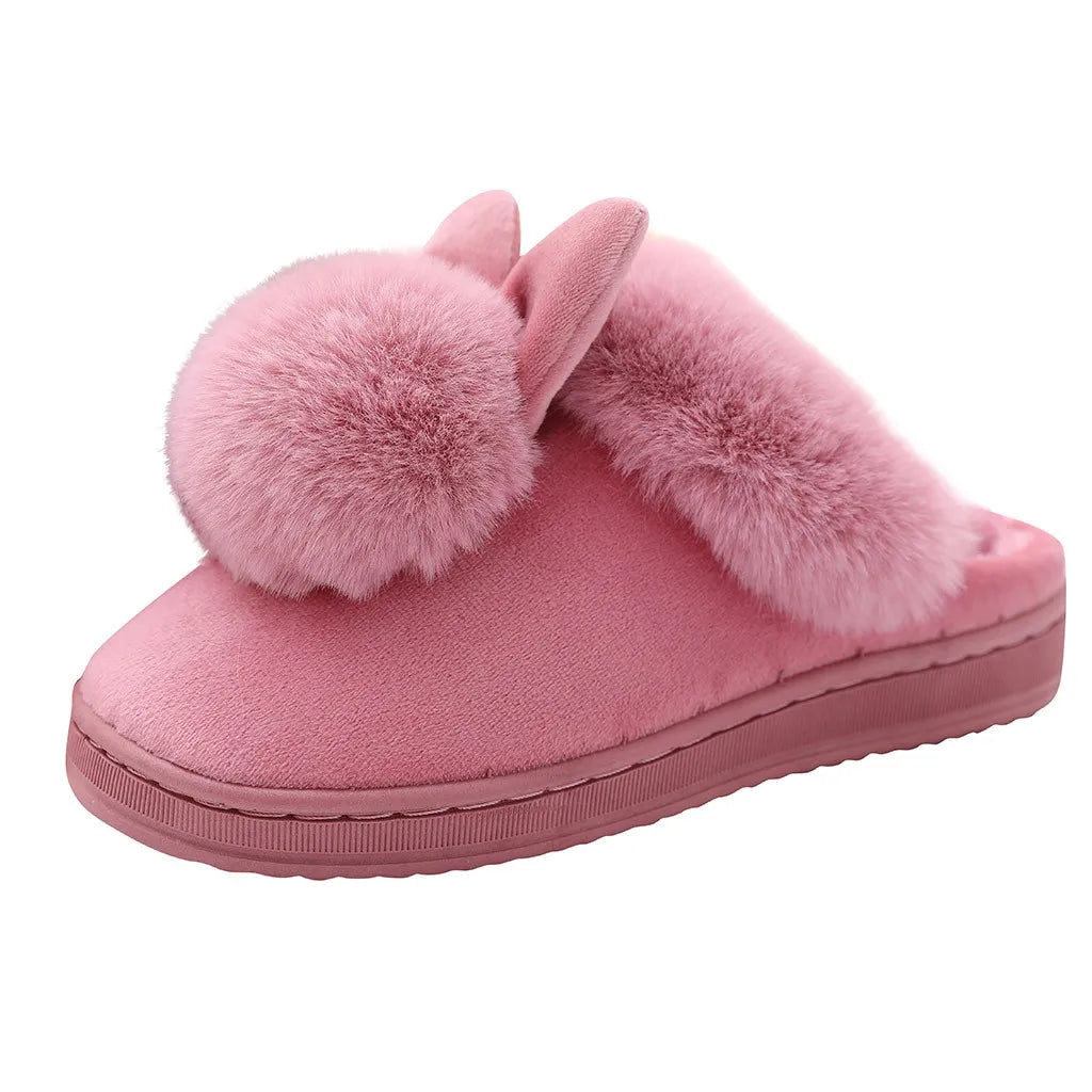 Plush Bunny Slippers - Cute Cosy Bunny Ears