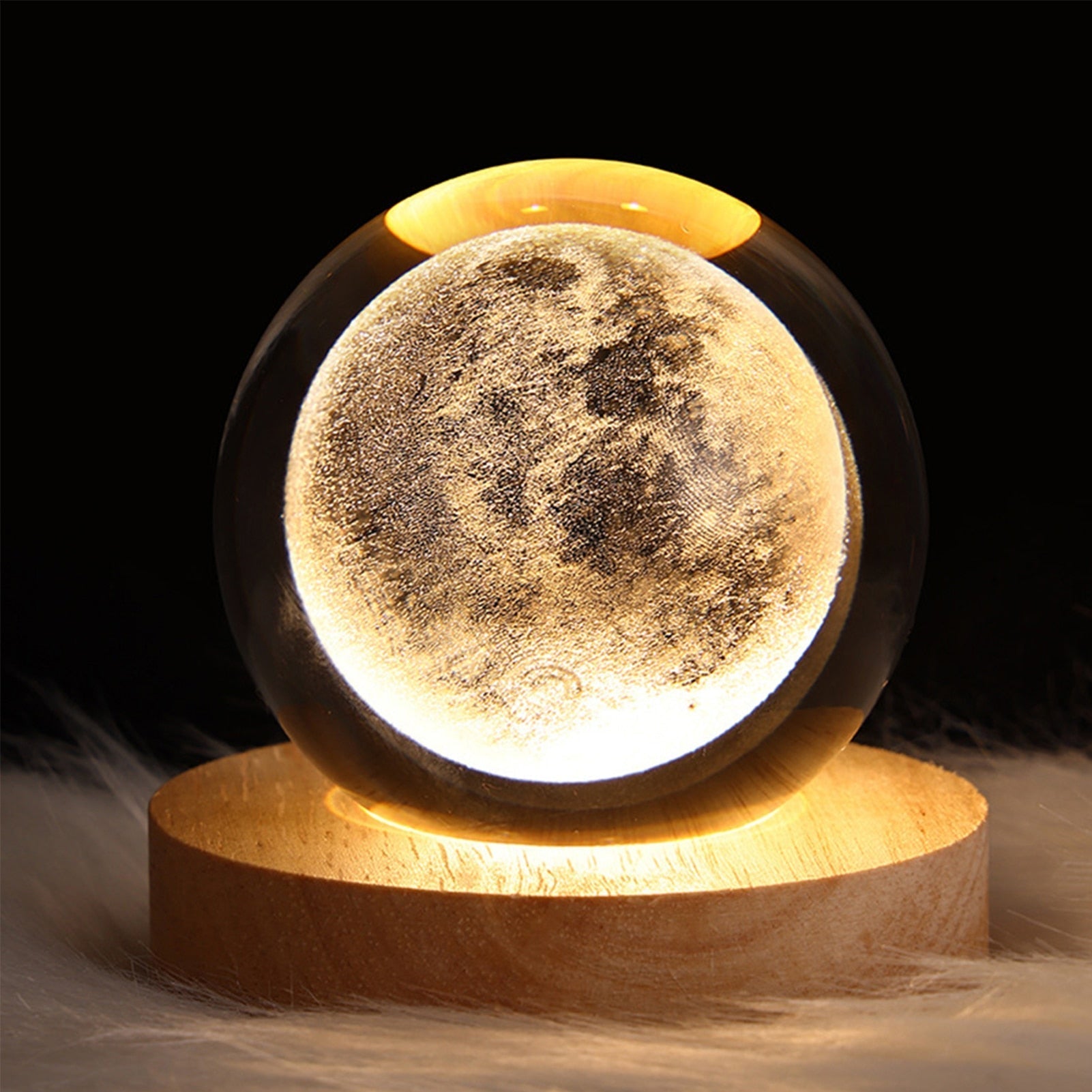 Crystal Light Ball - Enchanting Glass Mood Light for Home