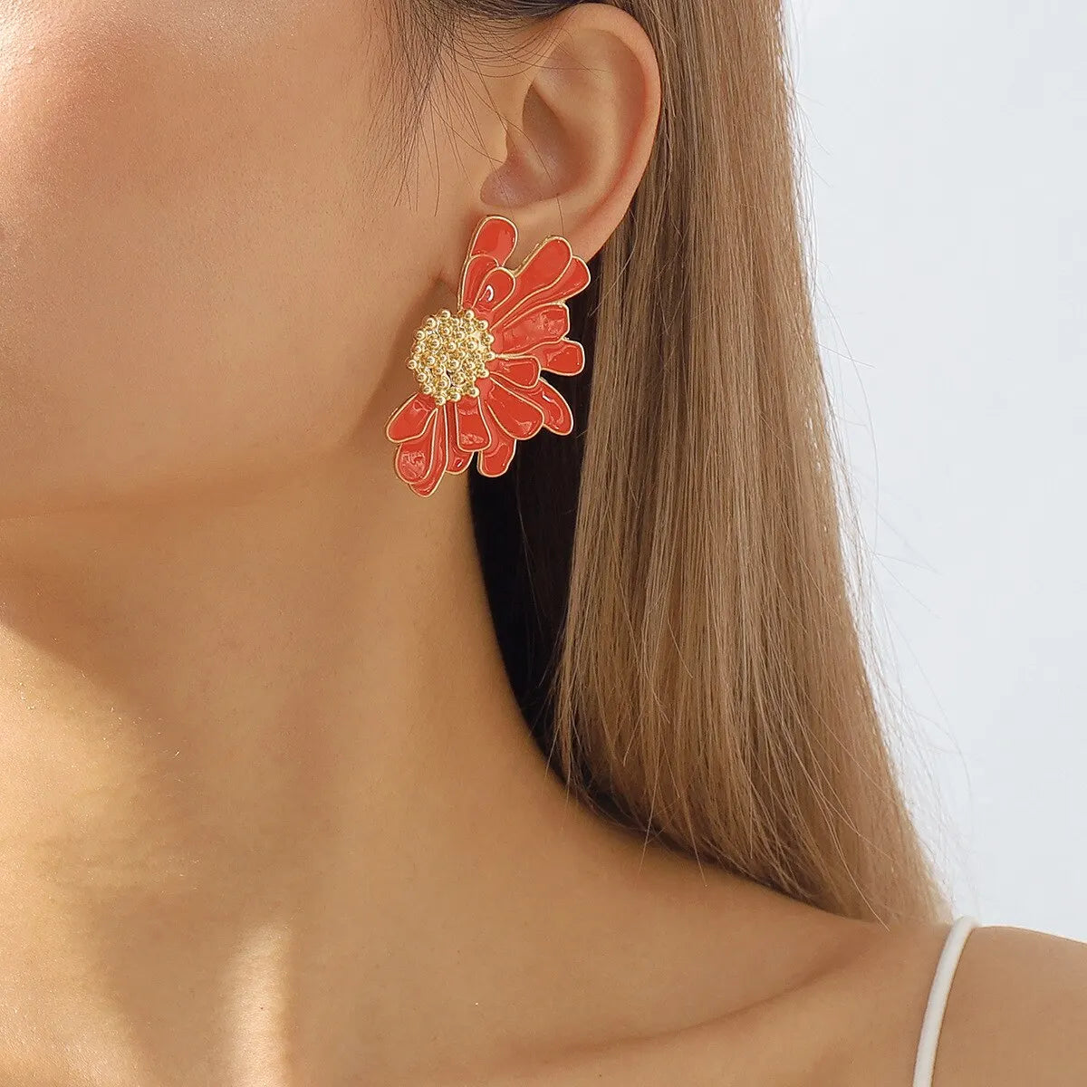 BloomGaze Earrings - Bold Petal Statement Earrings