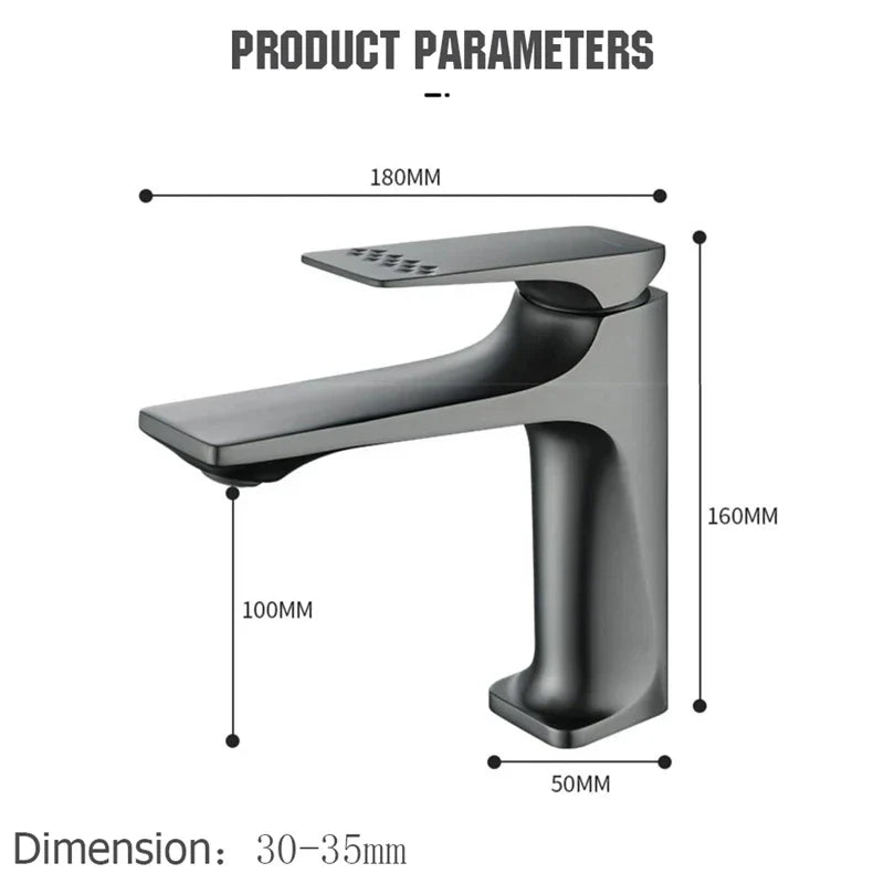 Classic Bathroom Faucet - Single-Handle Basin Mixer