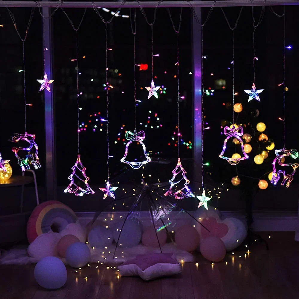 PixieMoon - Star and Moon Fairy Light Garland