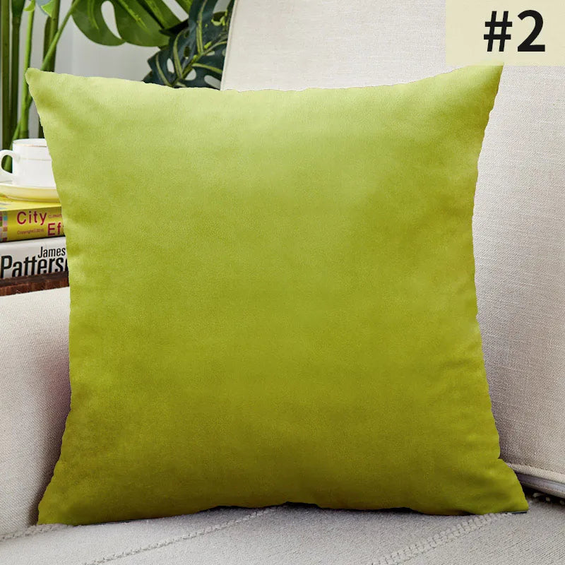 Velvet Elegance Cushion Cover - Luxe Solid Velvet