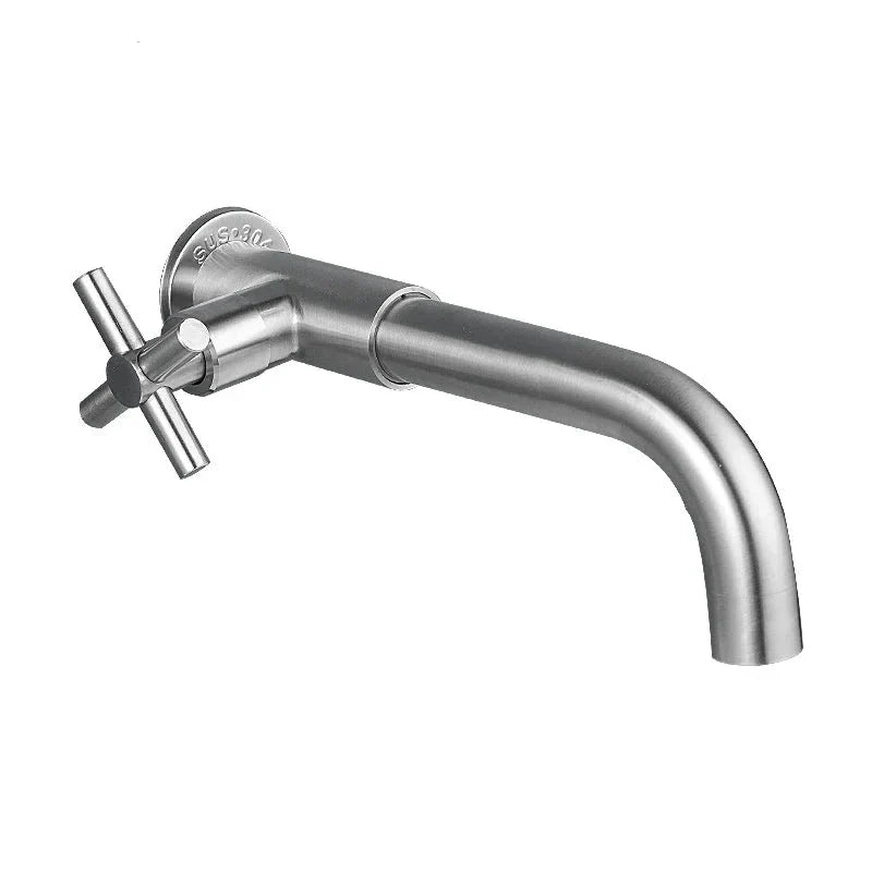 Waterfall Wall Faucet - Modern Stainless Basin Mixer