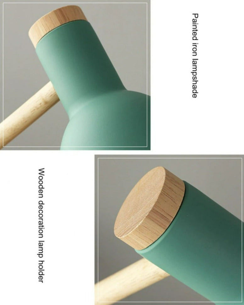 Scandinavian Table Lamp | Adjustable Wooden Design for Elegant Illumination 7