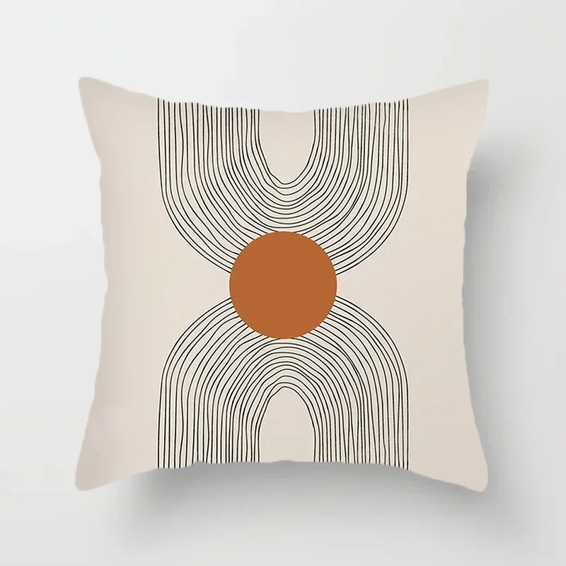 Aurum Cushion Cover - Black & White Abstract