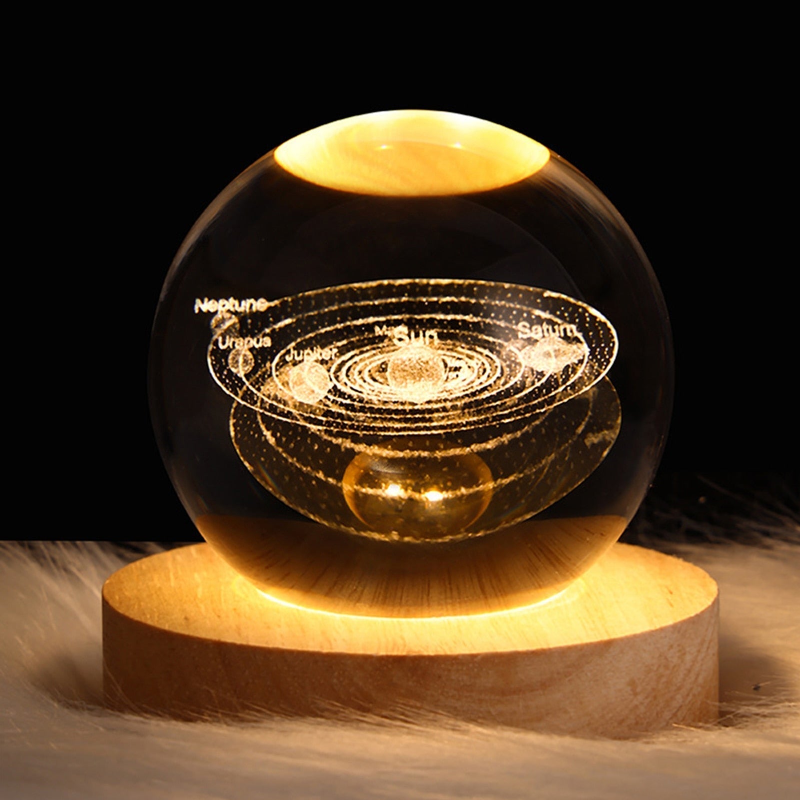 Crystal Light Ball - Enchanting Glass Mood Light for Home
