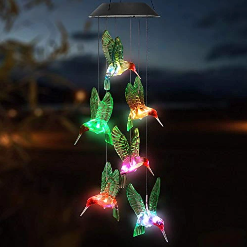 EnchantedGlow - Solar LED Hummingbird Garden Light