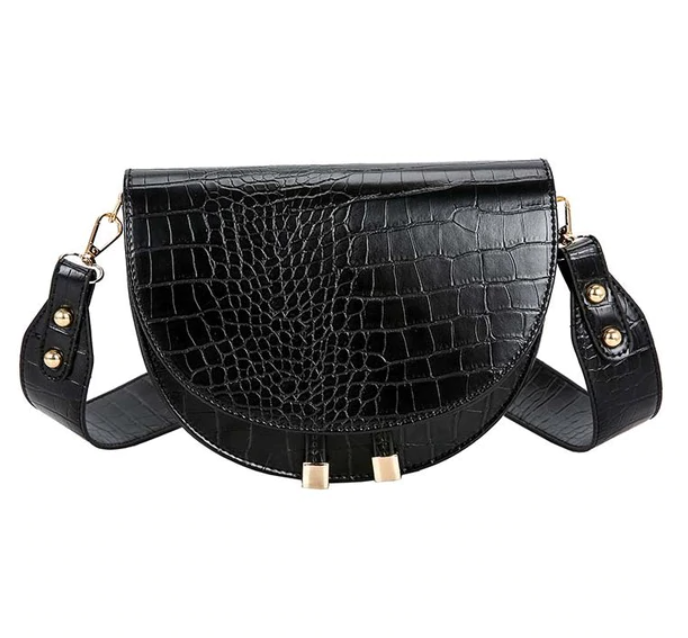 Chelsey Crossbody Bag - Bold Croc-Print Shoulder Bag