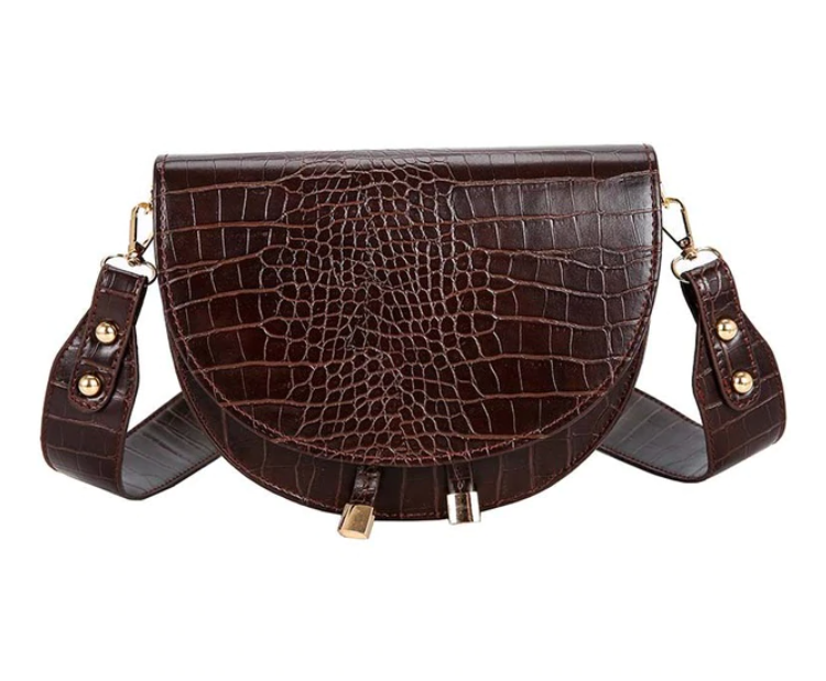 Chelsey Crossbody Bag - Bold Croc-Print Shoulder Bag
