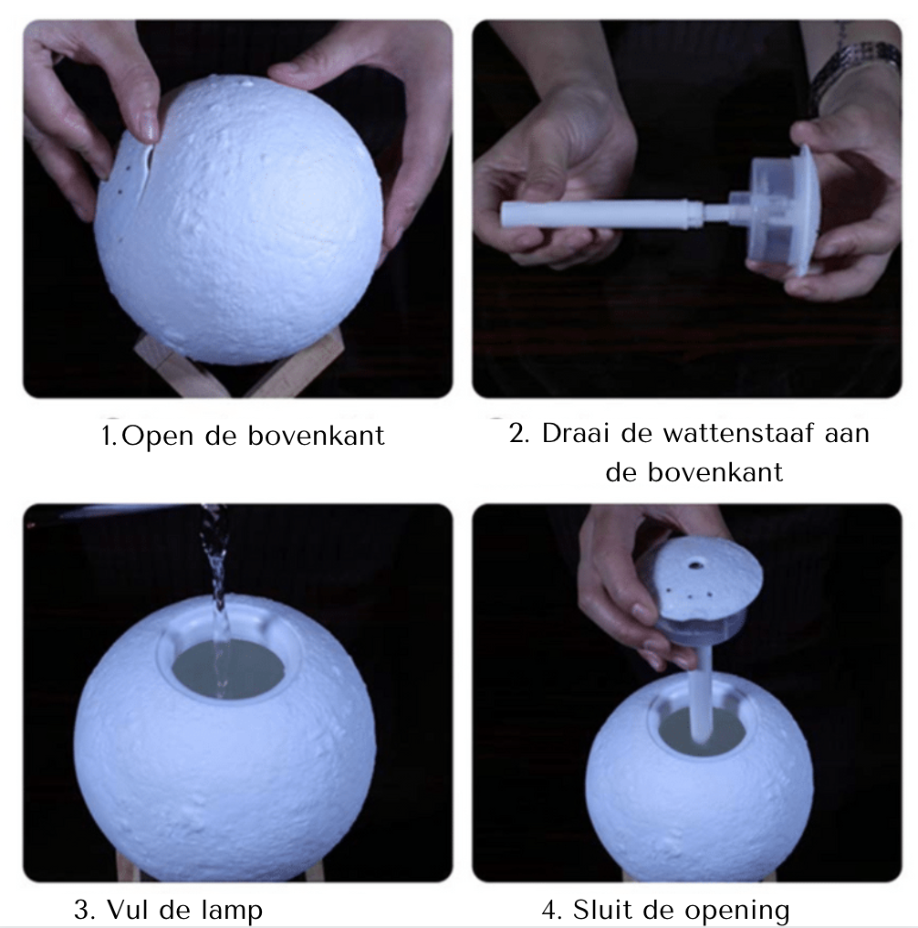 MoonBreeze Purifier - Moon Lamp Air Humidifier with Night Light