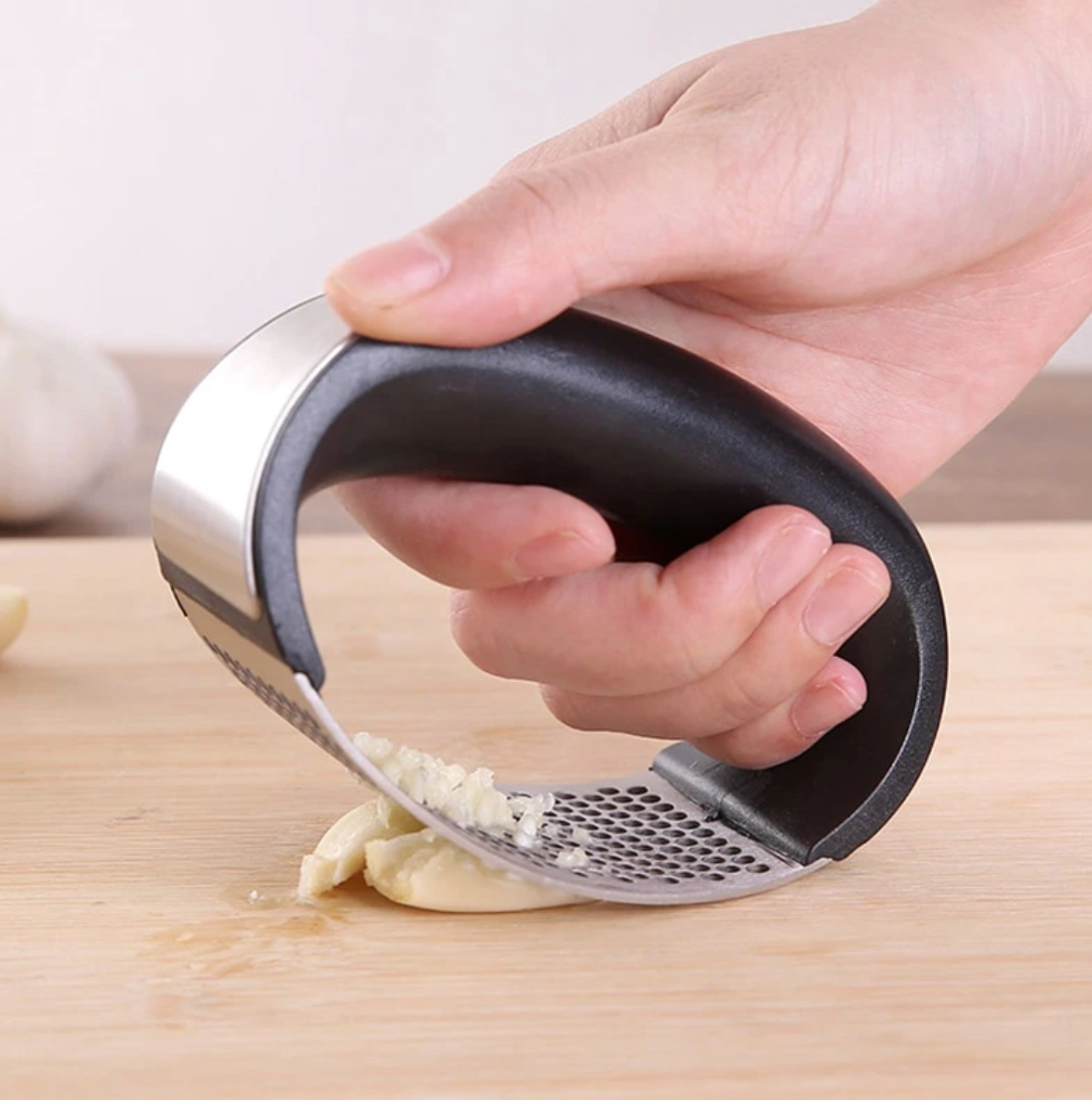 GarlicPress Pro - Stainless Steel Garlic Press for Effortless Cooking