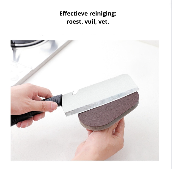 PowerScrub Sponge - Heavy Duty Scouring Sponge with Handle