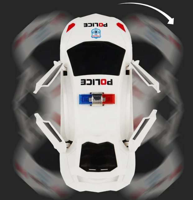 SpeedGlider - Police Car with Lights & Sound