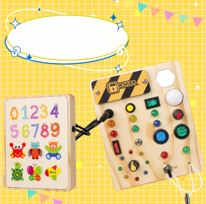 LightPlay - Montessori Activity Board with LED Lights