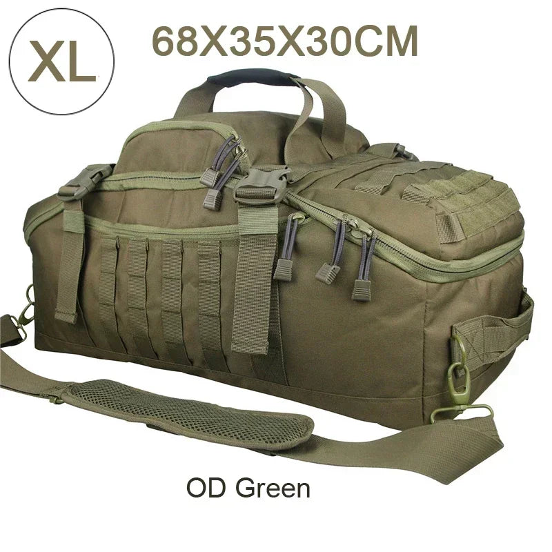TrailTrek - Tactical Travel Backpack and Duffel Bag