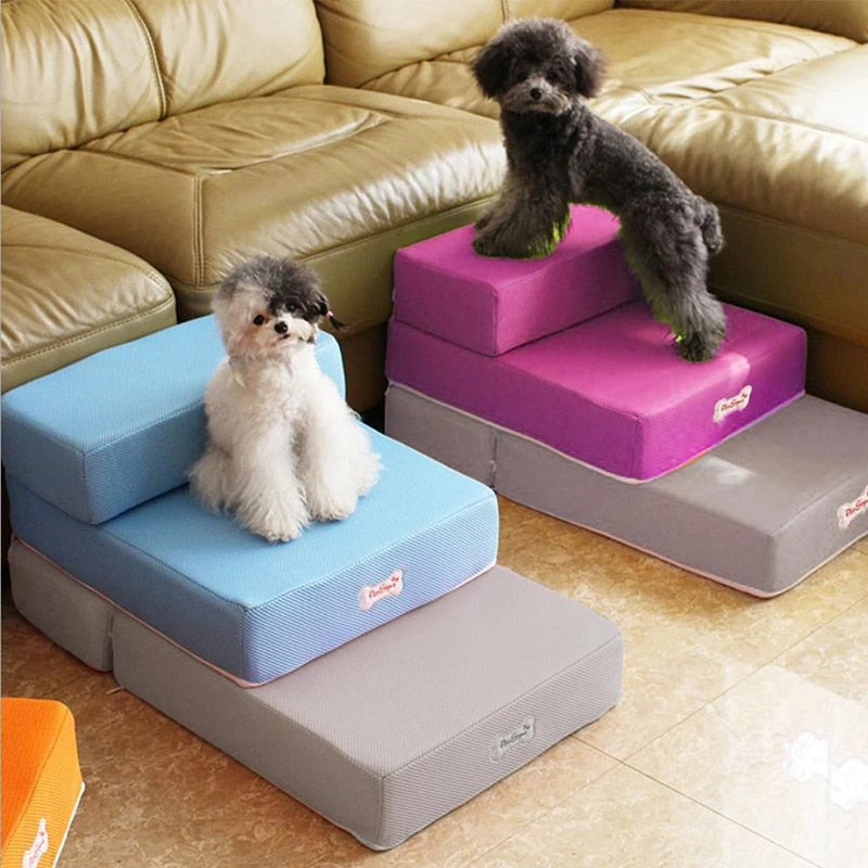 DogStep Pro - 2-Step Pet Stairs for Sofa and Bed