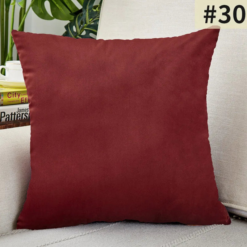 Velvet Elegance Cushion Cover - Luxe Solid Velvet
