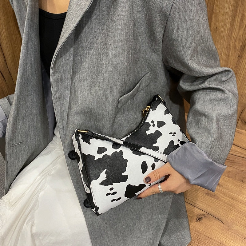 Maggie Handbag - Animal Print PU Shoulder Bag