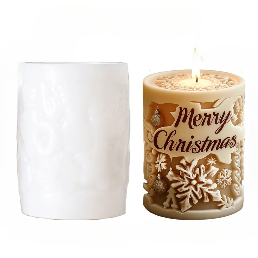 3D Candle Mold - Festive Silicone Candle Mould Set