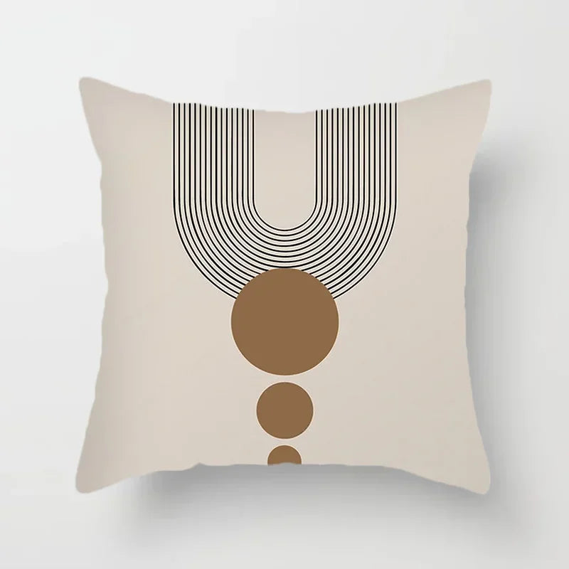 Aurum Cushion Cover - Black & White Abstract