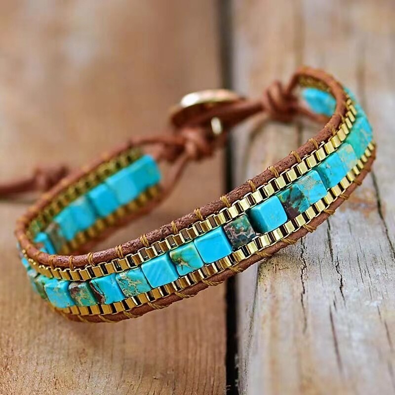 Cairos - Turquoise Beaded Bracelet