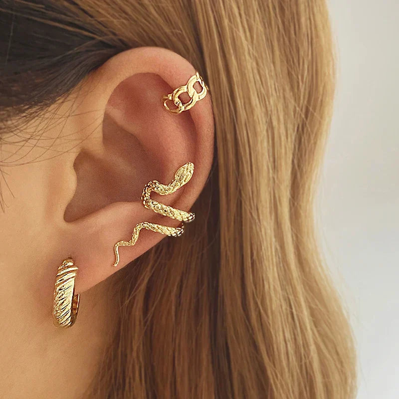 SerpentEdge Snake Ear Cuff – No Piercing