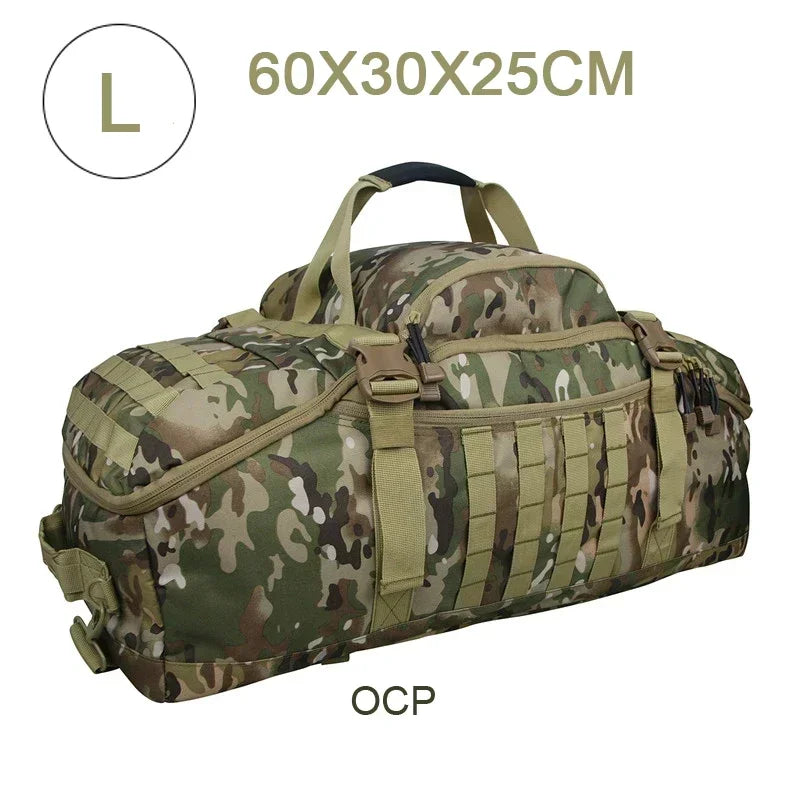 TrailTrek - Tactical Travel Backpack and Duffel Bag