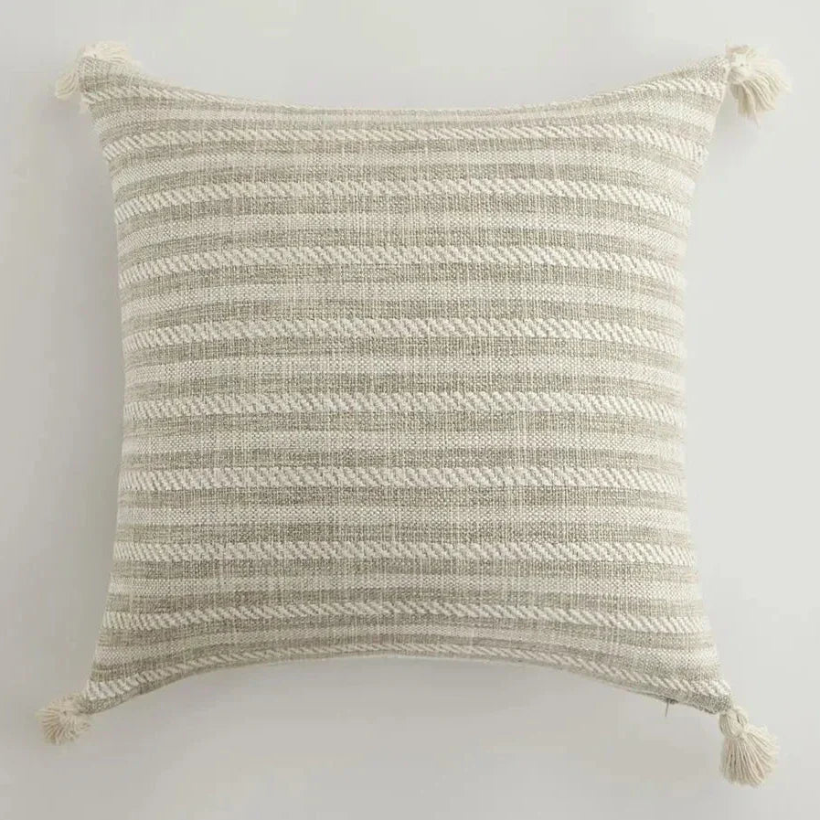 Elegance Loft Cushion Cover - Fringe Trim Accent