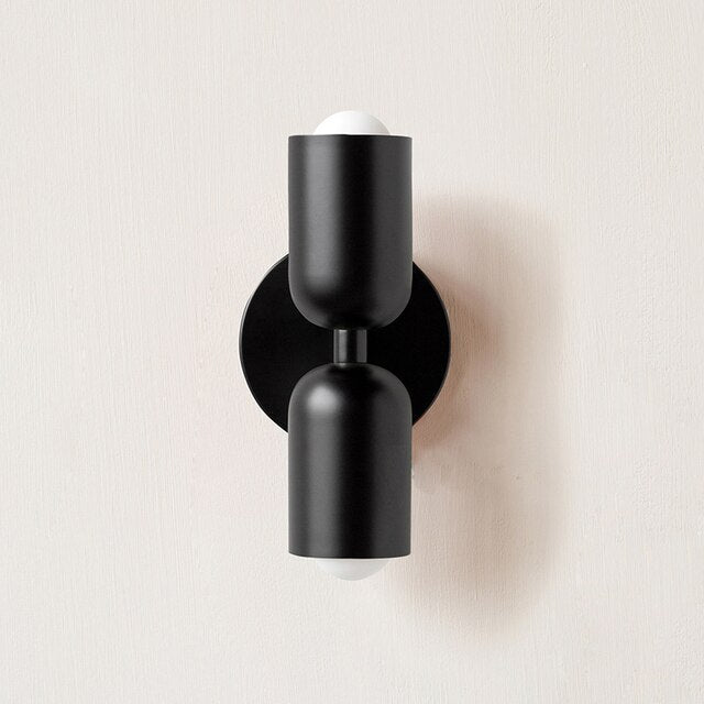 Cream Double LED Wall Lamp - Adjustable Sconce