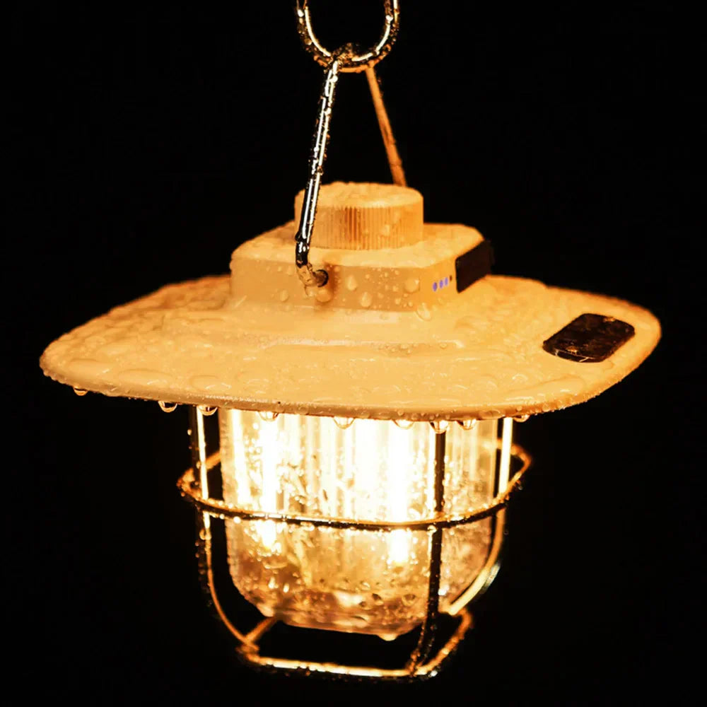 NostalgiaGlow - Retro Rechargeable LED Lantern