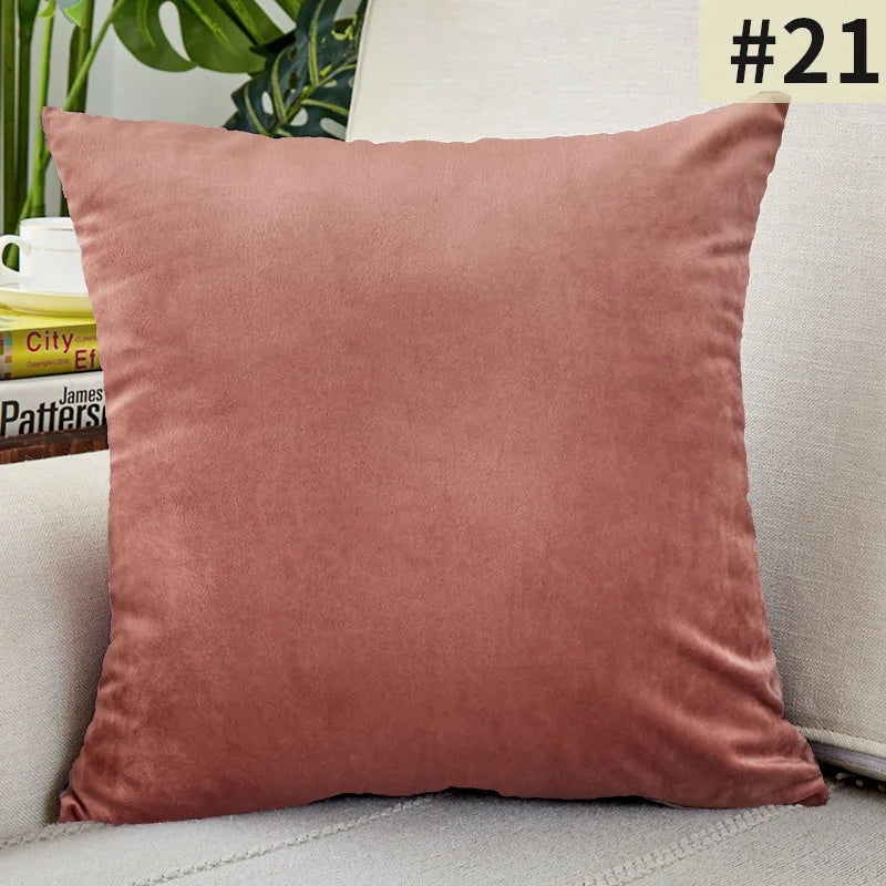Velvet Elegance Cushion Cover - Luxe Solid Velvet