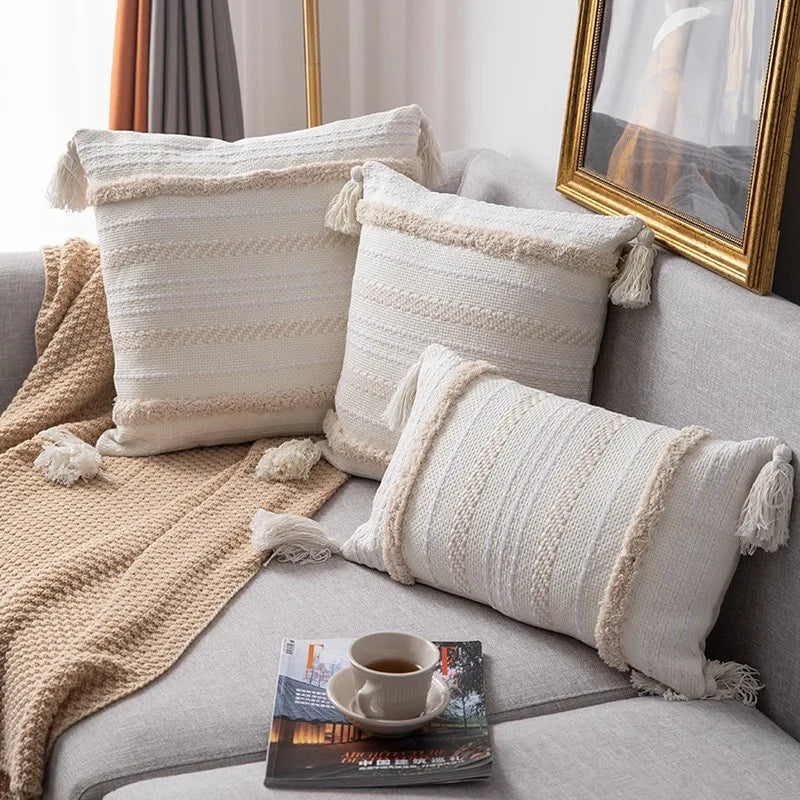 Lumière Tufted Cushion Cover - Elegant Accent