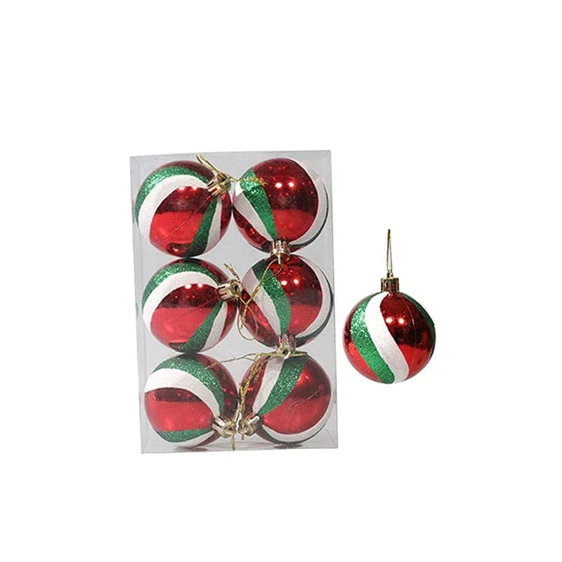 Burswirl - Elegant Snowflake Christmas Ornaments Set of 6