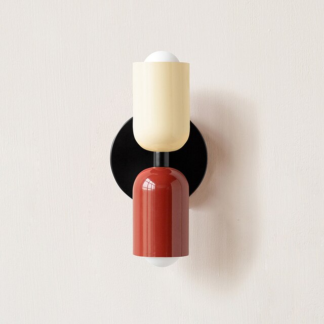 Cream Double LED Wall Lamp - Adjustable Sconce