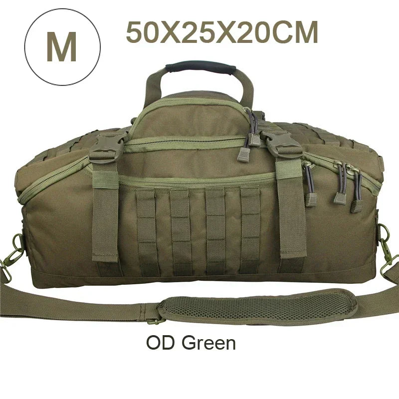TrailTrek - Tactical Travel Backpack and Duffel Bag