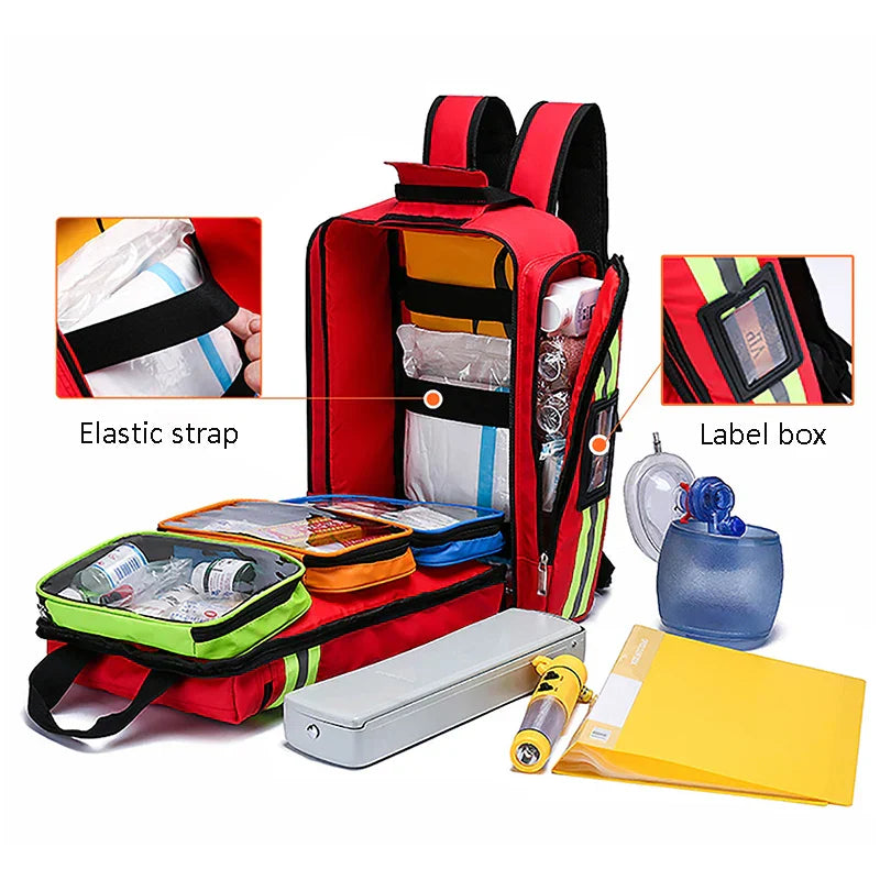 RescueReady First Aid and Survival Backpack
