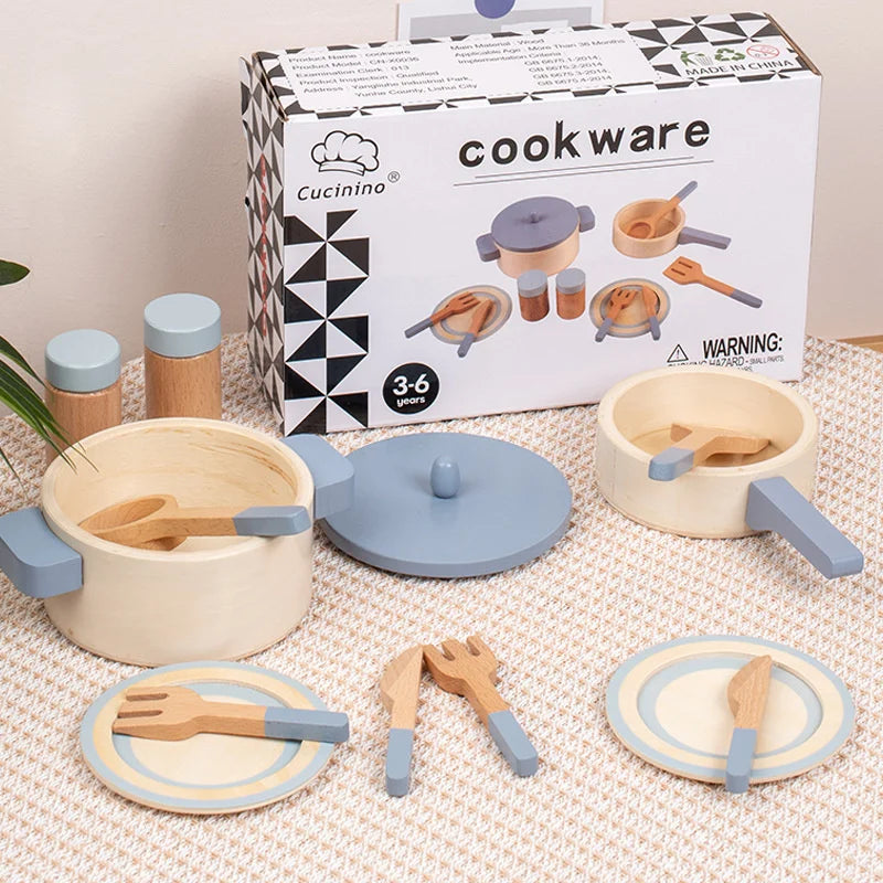 MiniCook Set - Wooden Kitchen Accessories